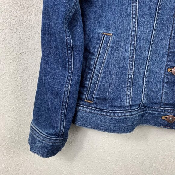 Duluth Trading Co Women’s Sherpa Lined Denim Jacket - Size XS - Picture 2 of 5